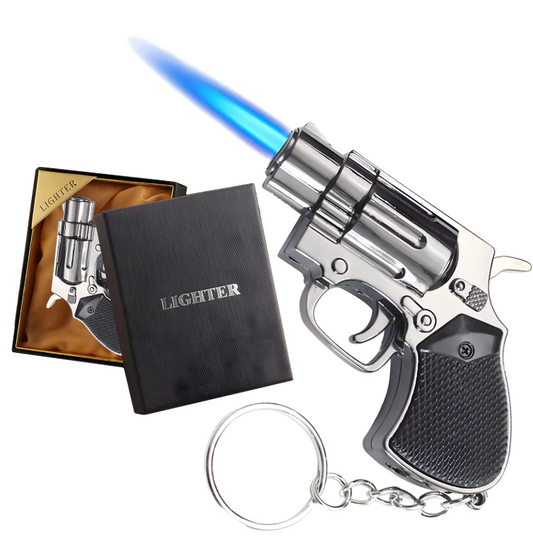 Revolver Torch Lighter with Keychain