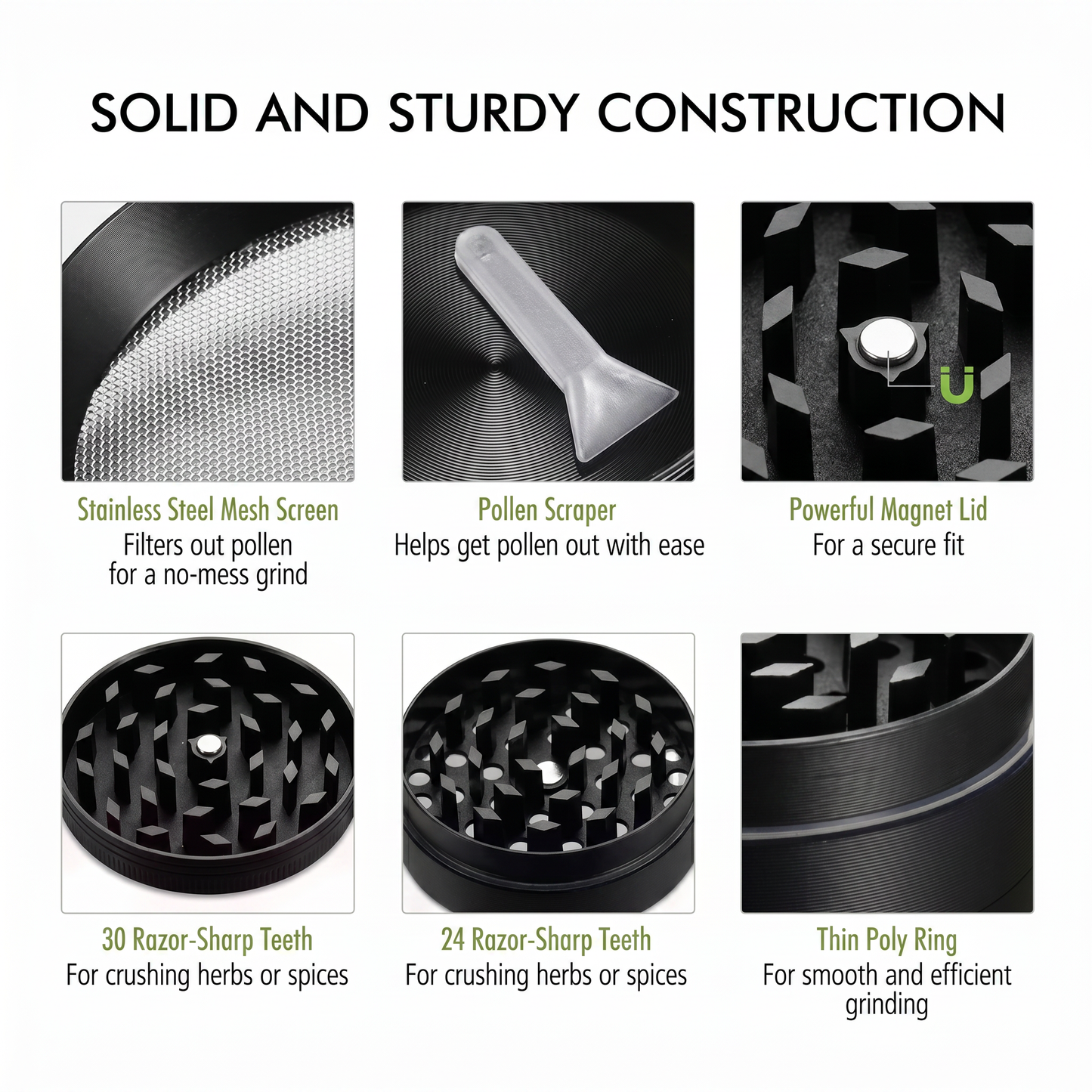 4-Piece Metal Herb Grinder